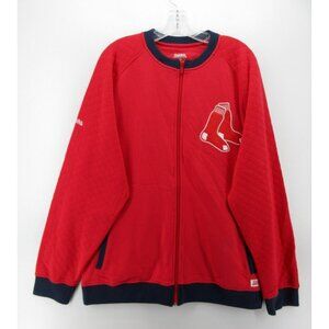Boston Sox Jacket Large Red Stitches Genuine Merchandise Bomber NWT *
